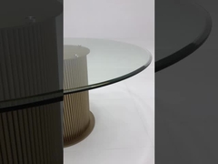 Мебель для гостиной Круглое стеклянное стеклянное стеклянное стеклянное стеклянное стеклянное стекло